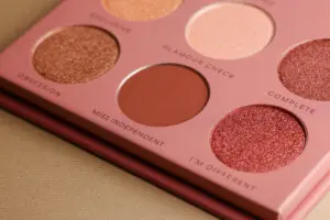 A close up of the eyeshadow palette