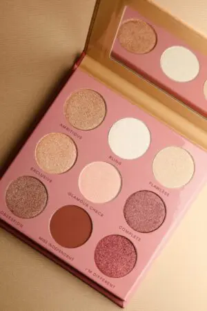 A close up of the eyeshadow palette